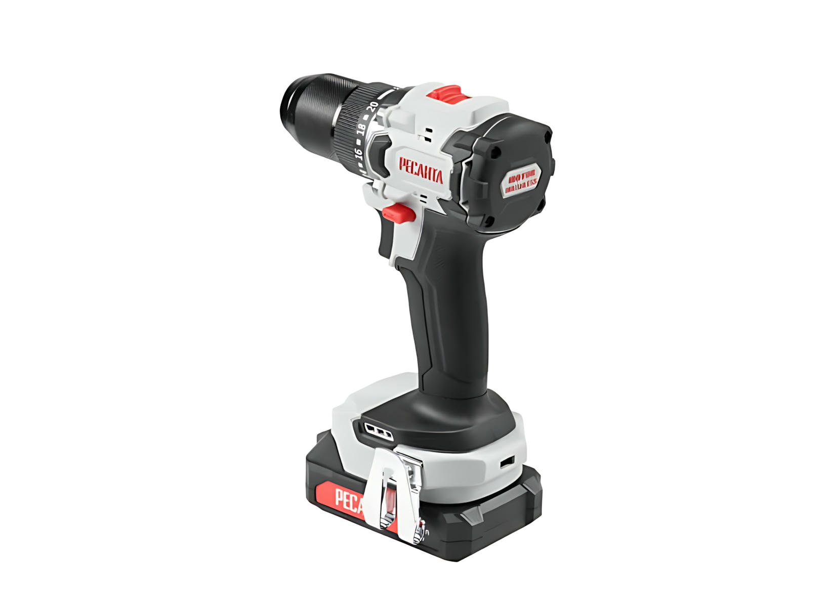 Дрель-шуруповерт аккумуляторная РЕСАНТА ДА-20-2ЛК-БП