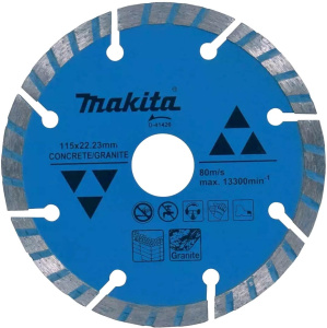 Диск алмазный 115 х 22.2 мм Turbo Standard (бетону, гранит) MAKITA D-41420
