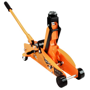 Домкрат гидравлический подкатной ВИХРЬ ДМК-2,5ФК (2,5 т 140-390 мм, с фиксатором, кейс)