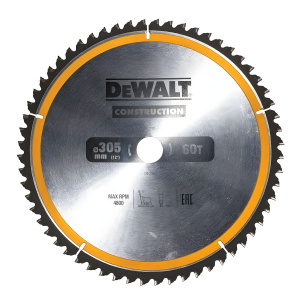 Диск пильный 305 х 30 мм 60T CONSTRUCTION DeWalt DT1960
