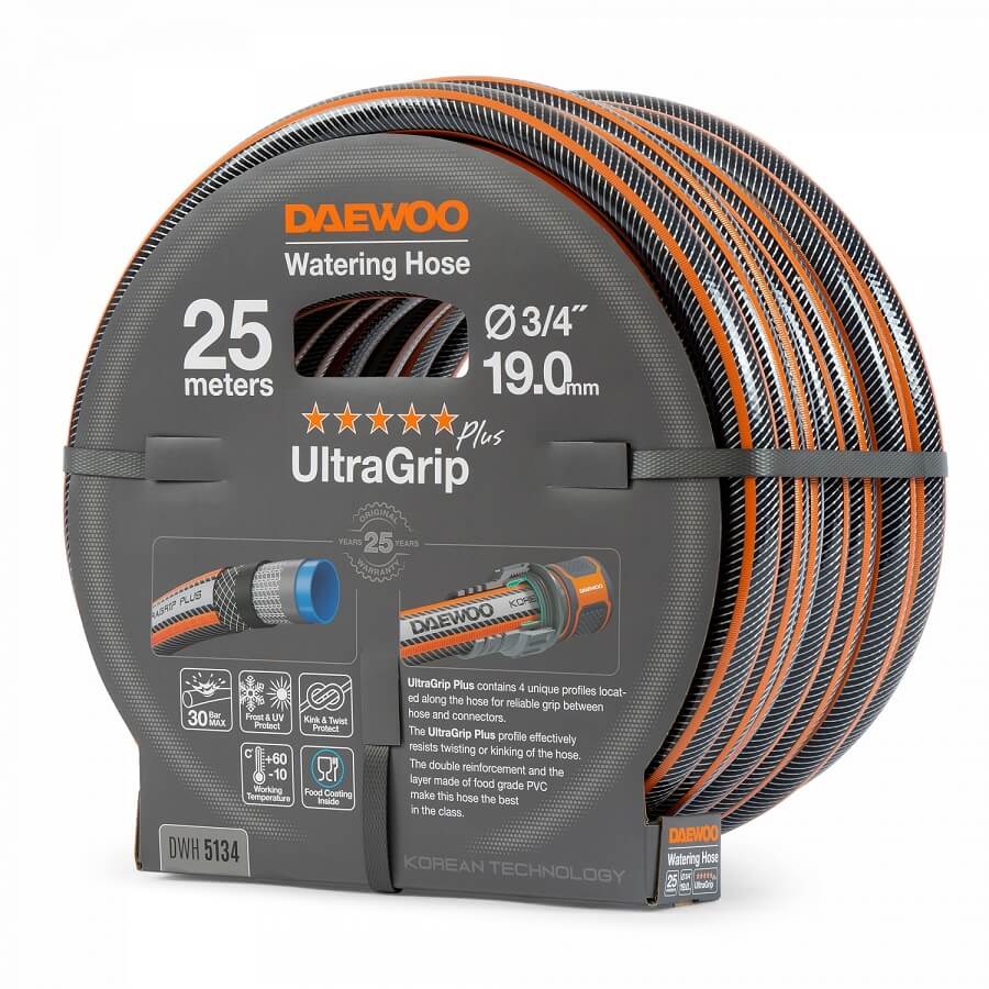Шланг UltraGrip 25 м, 3/4'' (19 мм) DWH 5134 DAEWOO