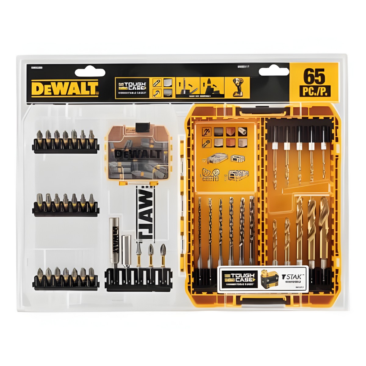 Набор бит и сверл в кейсе, 65 предметов DEWALT DWACS65