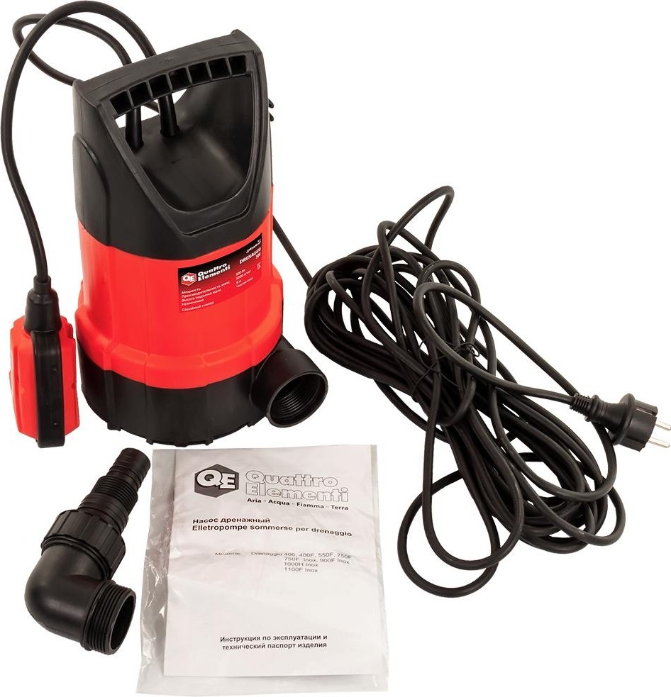 Насос дренажный QUATTRO ELEMENTI Drenaggio 300