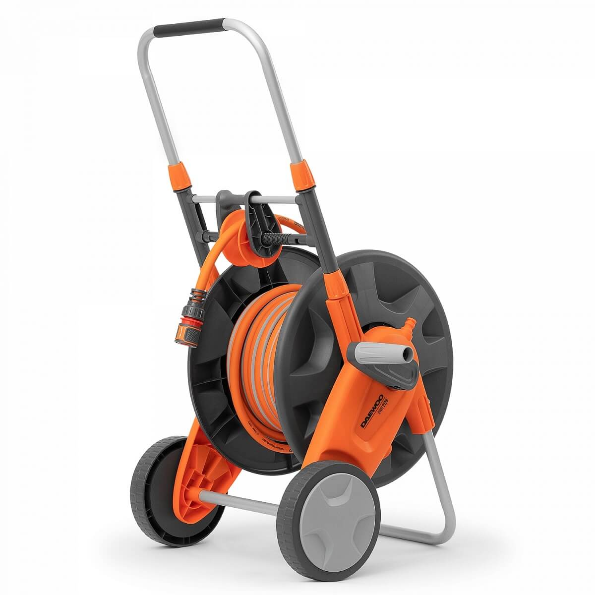 Тележка для шланга до 50 м + шланг 20 м DWR 2126 DAEWOO