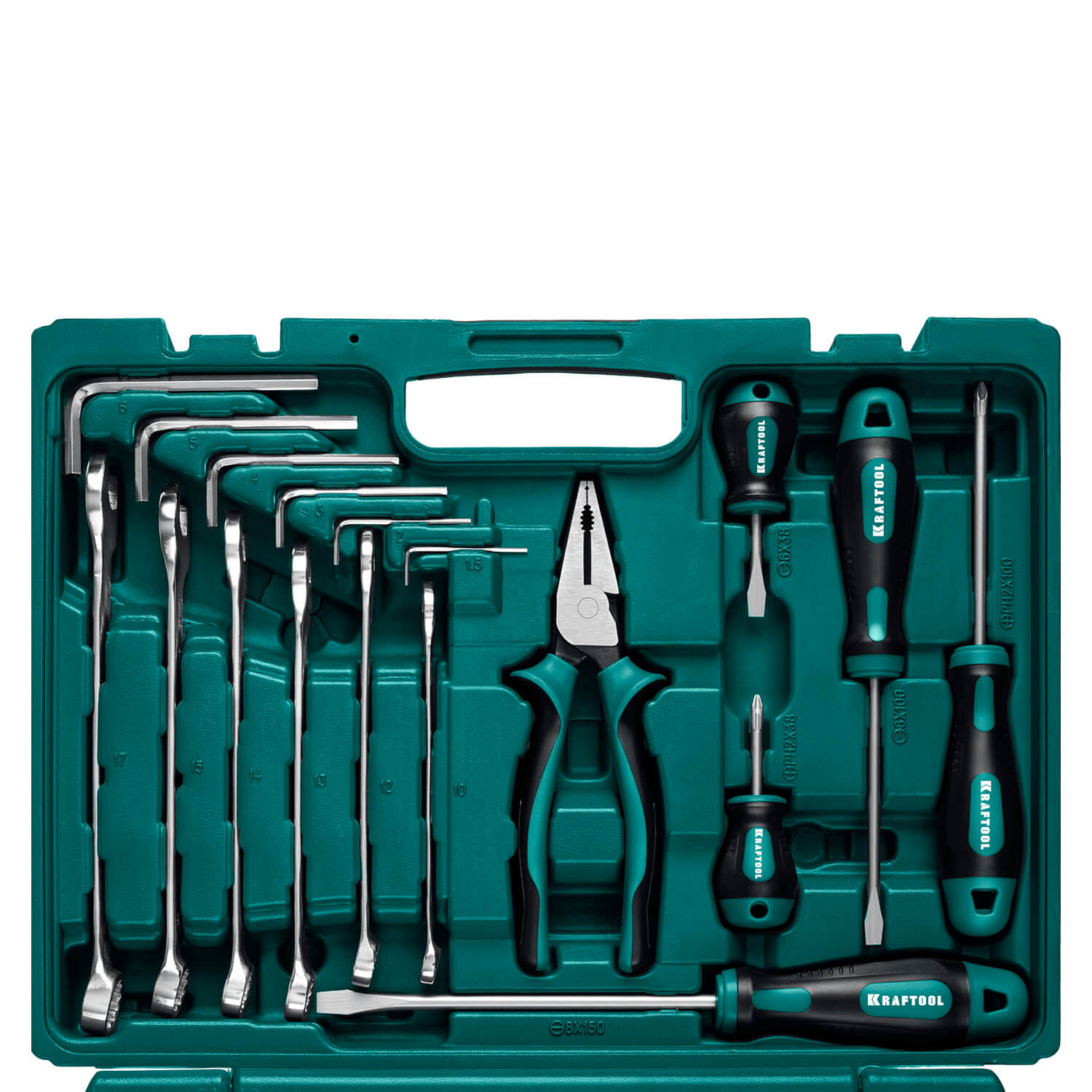 Набор инструмента универсальный KRAFTOOL EXTREM-66 (66 предм., 1/2'' + 1/4'') 27976-H66