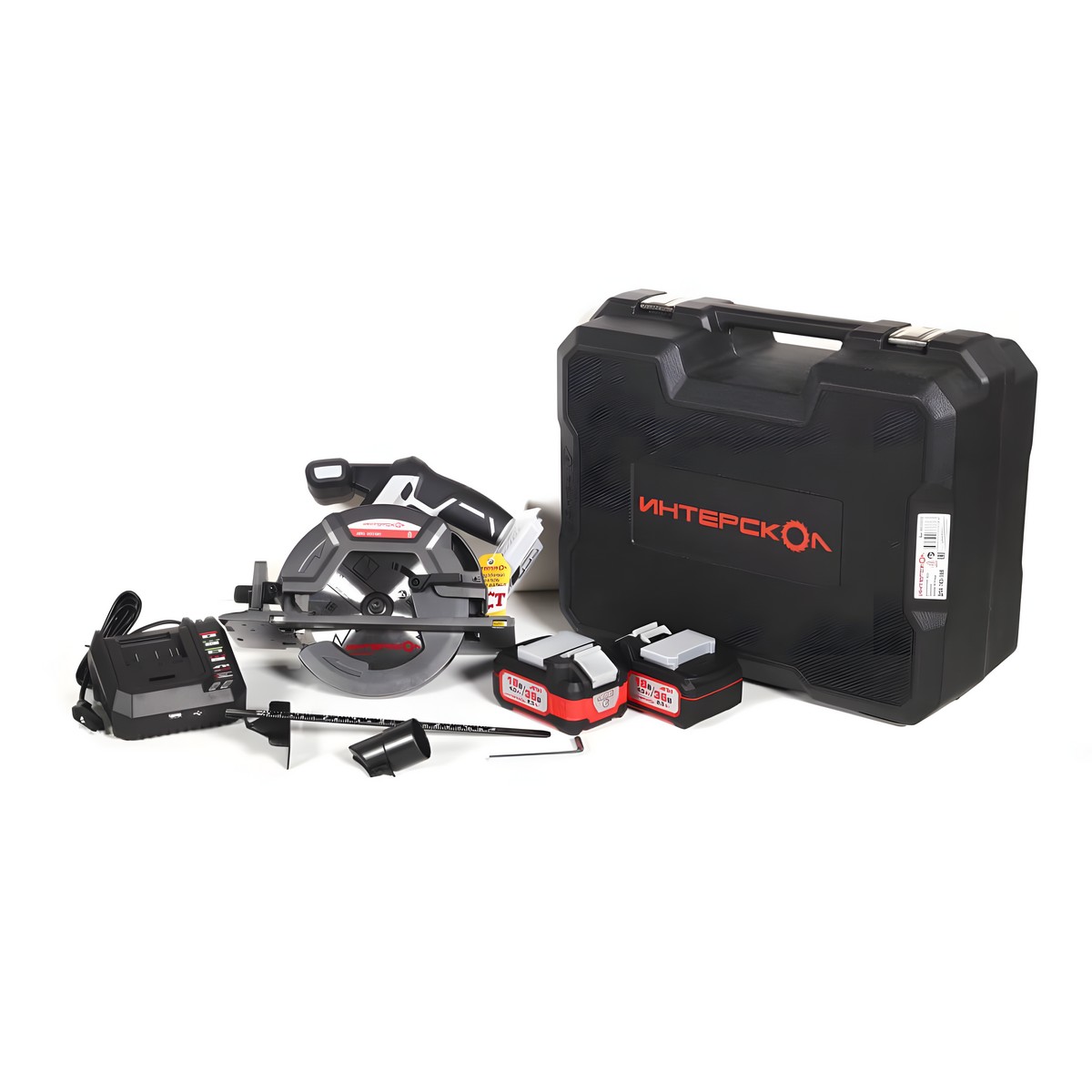 Пила дисковая аккумуляторная ИНТЕРСКОЛ ДПА-165/36В АПИ