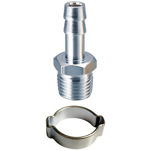 Переходник 1/4''M - елочка 6 мм с кольцом 6х11 мм (блистер) FUBAG 180260B