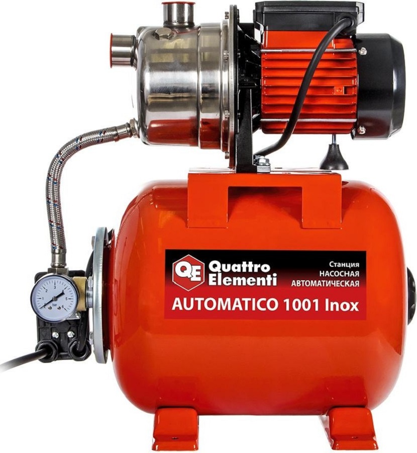 Насосная станция QUATTRO ELEMENTI Automatico 1001 Inox