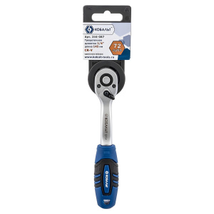 Трещотка 1/4'' 72 зуба (изогнутая) КОБАЛЬТ 244-087