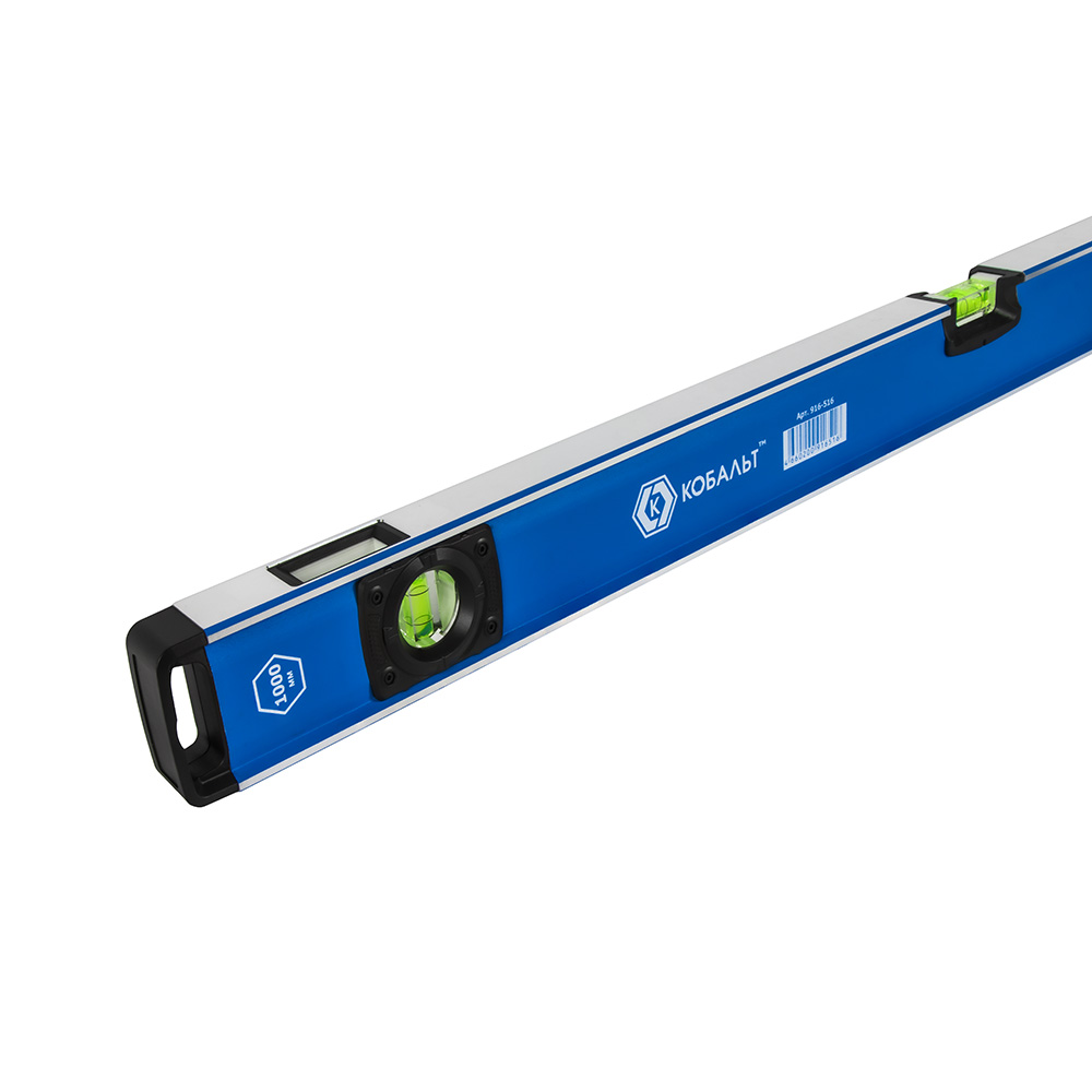 Уровень 1000 мм (3 глазка, усиленный) КОБАЛЬТ 916-516