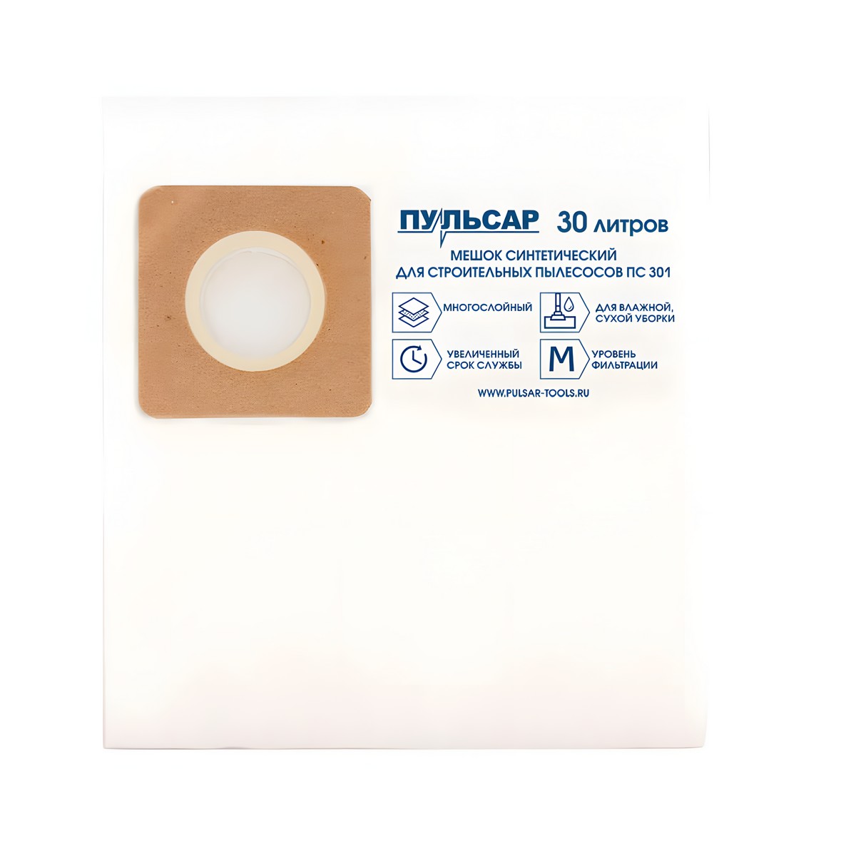 Мешки для пылесоса ПУЛЬСАР ПС301 (2 шт., 30 л, синтетические) 908-894