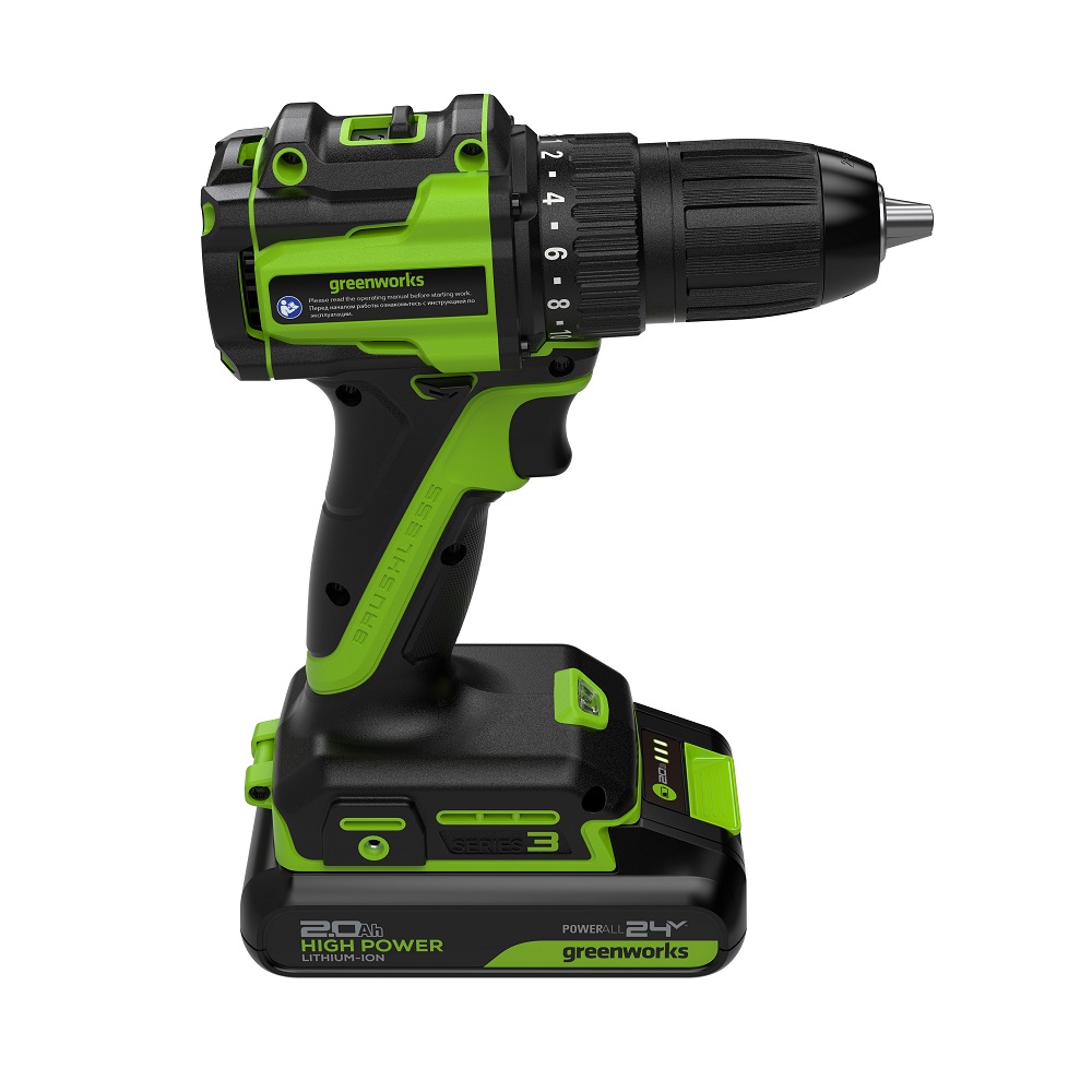 Дрель-шуруповерт аккумуляторная GREENWORKS DD345 3708307CUA
