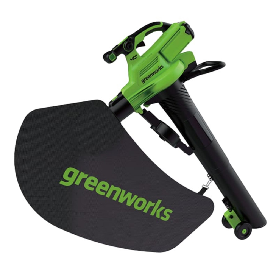 Воздуходувка-пылесос аккумуляторная GREENWORKS GD40BVIIK5 2406907UG