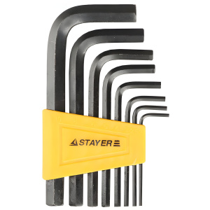 Набор ключей 6-гранных, 8 шт. (2.0-10 мм) STAYER Standard 27405-H8
