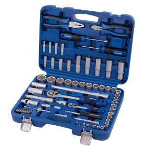 Набор инструментов 69 пр. (1/4'', 1/2'', кейс) КОБАЛЬТ 010103-69