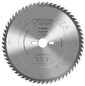 Диск пильный 250*2,4/1,8*30*60Т (универсальный) WOODWORK 31.250.60