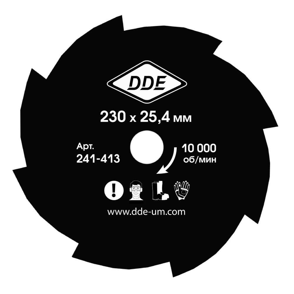Нож для триммера DDE GRASS CUT 230х25,4/20 мм, 8 зубьев 241-413