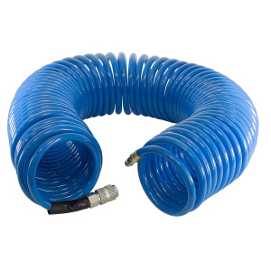 Шланг спиральный полиуретановый с фитингами (20 м, 6 х 10 мм, 15 бар) FUBAG 170303