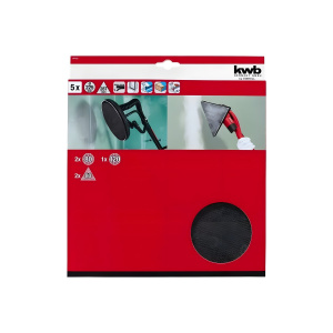 Набор шлифовальных сеток KWB 225 мм, 5 шт. 491005