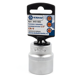 Головка торцевая 12-гр. 30 мм 1/2'' SPLINE КОБАЛЬТ 643-682