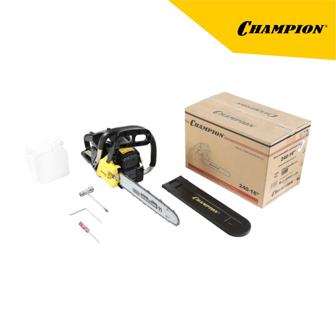 Бензопила CHAMPION 240-16"-3/8-1,3-56 (легкий старт)