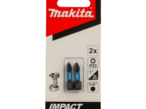 Бита PZ 2 х 25 мм C-form (2 шт.) Impact Black MAKITA B-63644