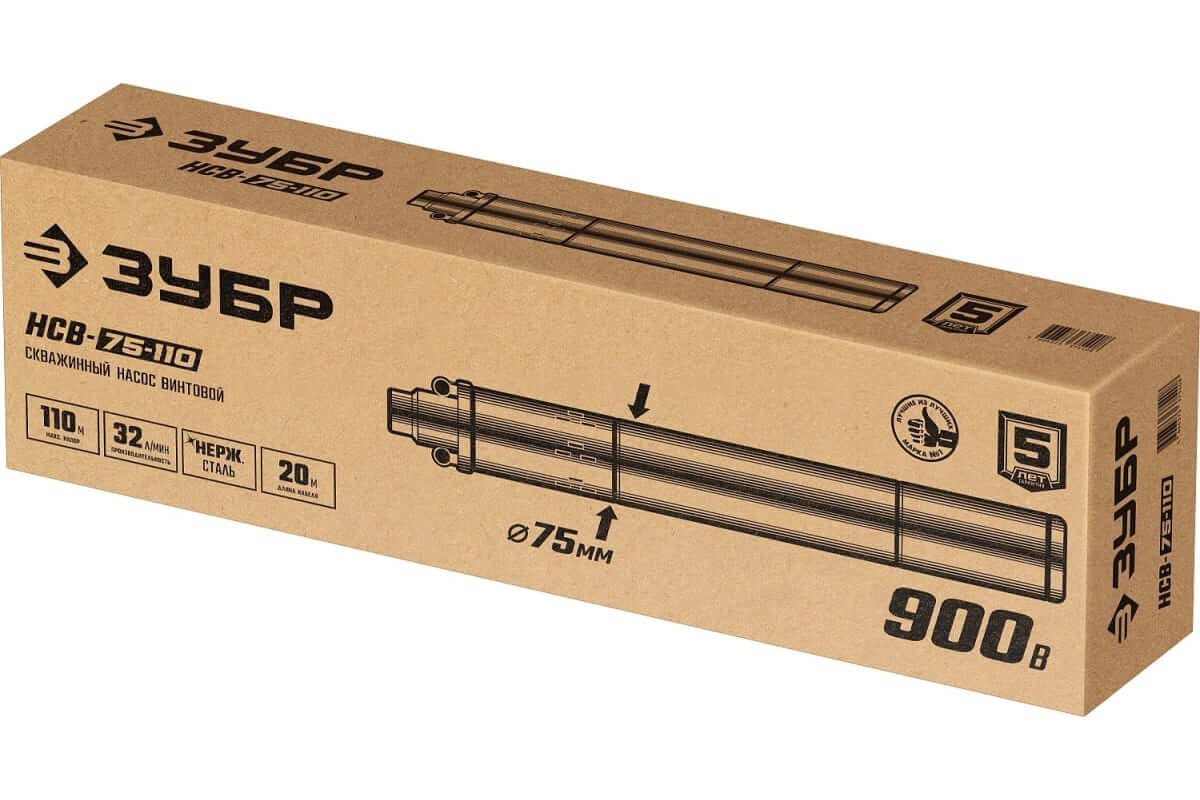 Насос скважинный винтовой ЗУБР НСВ-75-110