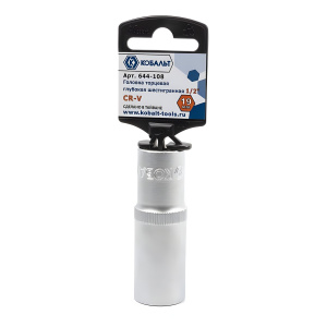 Головка торцевая удлиненная 19 мм 1/2'' КОБАЛЬТ 644-108
