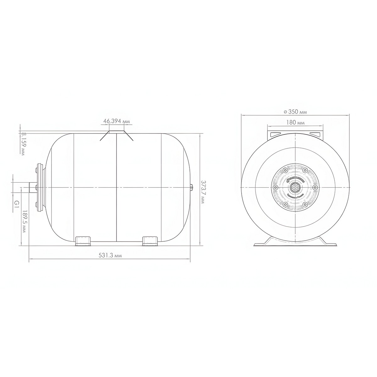 Гидроаккумулятор ГПк 50 ДЖИЛЕКС 7058