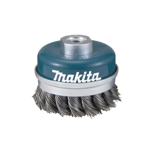 Щетка чашечная 60 мм (для УШМ, М14, витая сталь 0.5 мм) MAKITA D-24153