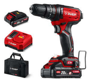 Дрель аккумуляторная ударная ЗУБР ДШУ-40-22 LMS