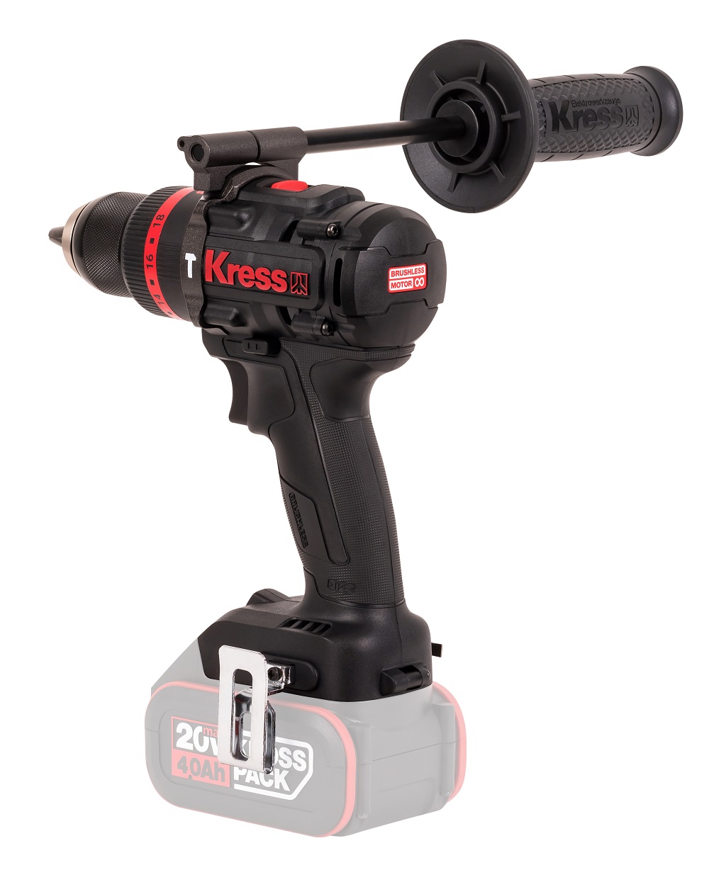 Дрель-шуруповерт ударная аккумуляторная KRESS KUC33.9 (без АКБ и ЗУ)