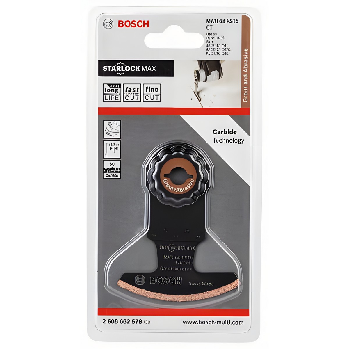 Диск пильный сегментированный Carbide-RIFF MATI 68 RST5 Grout and Abrasive (1 шт.) BOSCH 2608662578