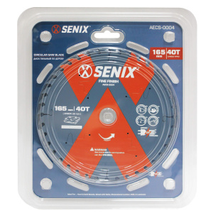 Диск пильный по дереву 165мм х 20 мм, 40Т, SENIX