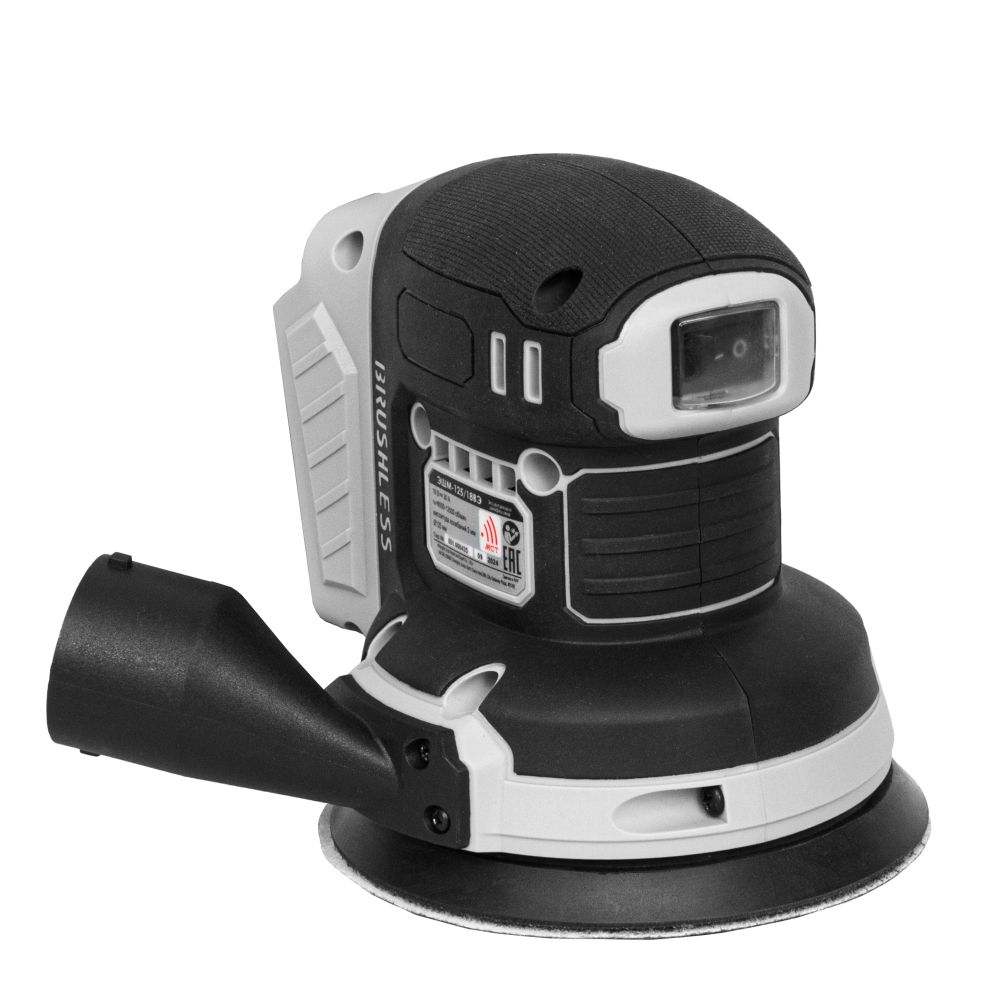 Шлифмашина эксцентриковая аккумуляторная ИНТЕРСКОЛ ЭШМ-125/18ВЭ АПИ (без АКБ и ЗУ, картон)