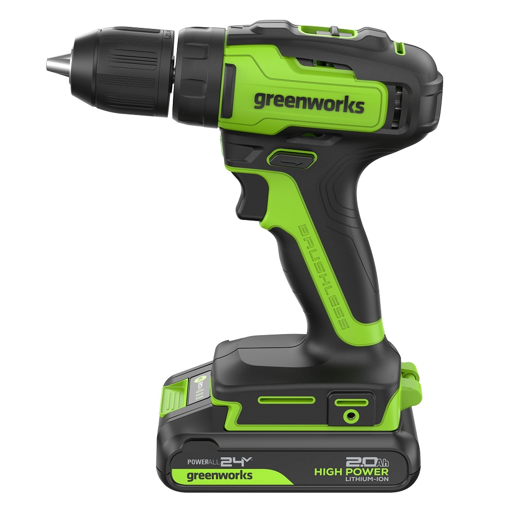 Дрель-шуруповерт аккумуляторная GREENWORKS GD24DD35 3704007CUA