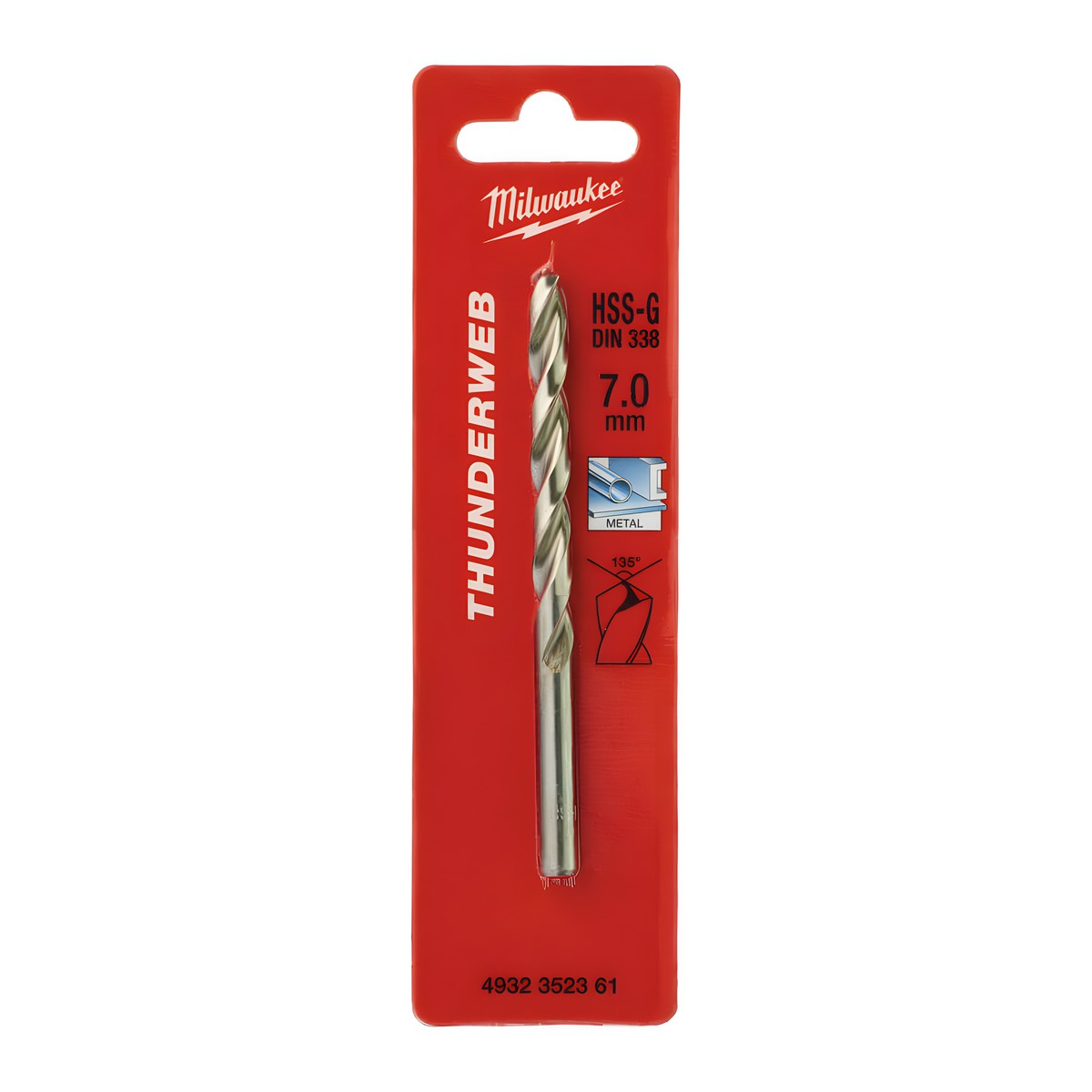 Сверло по металлу 7,0 х 109 мм (1 шт.) HSS-G Thunderweb MILWAUKEE 4932352361