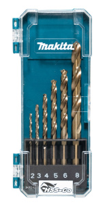 Набор сверл по металлу 6 шт. (2,3,4,5,6,8 мм) HSS-Co MAKITA D-75758
