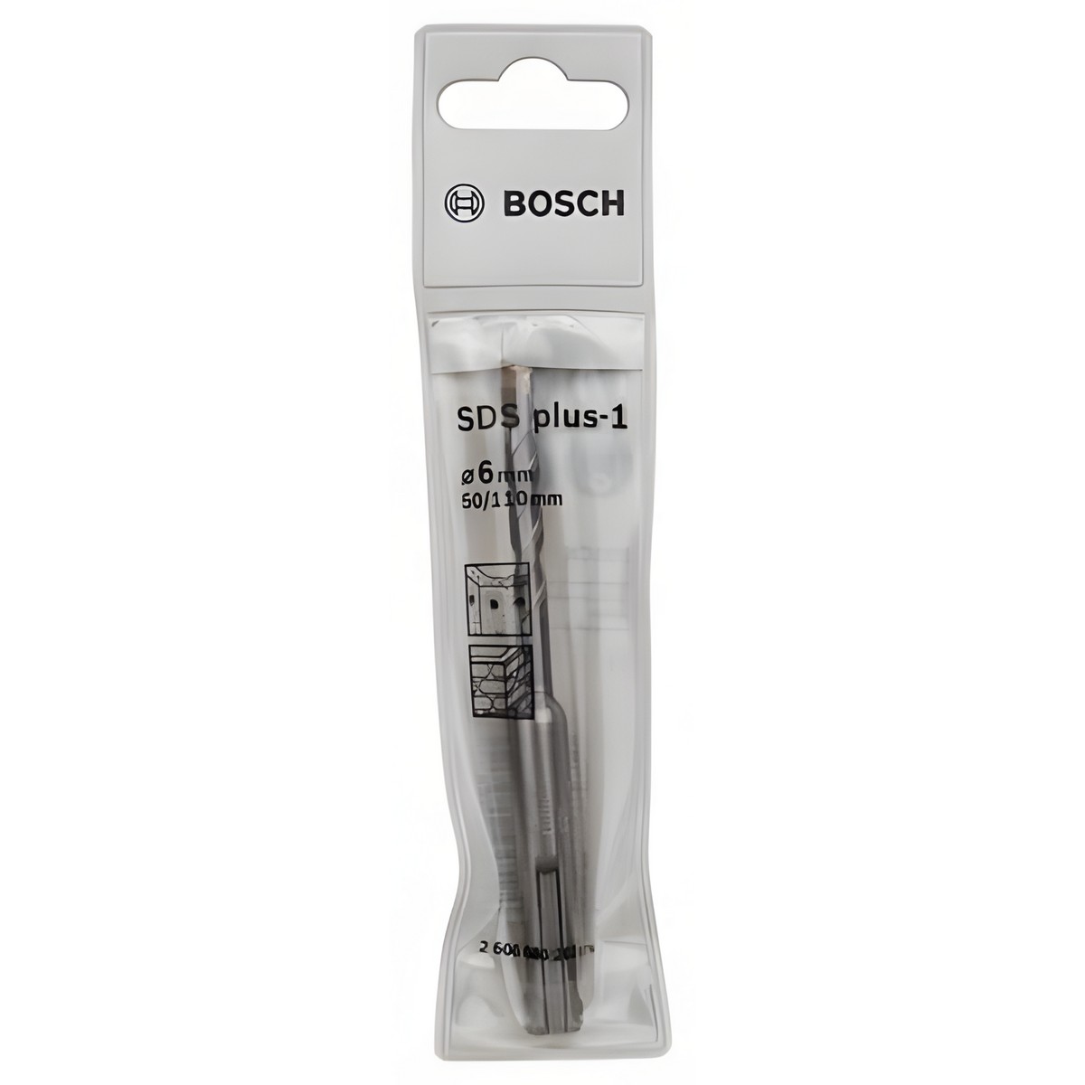 Бур 6 х 50 х 110 мм SDS-Plus-1 BOSCH 2608680262
