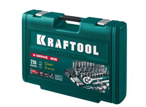Набор инструмента универсальный KRAFTOOL X-Drive (216 предм.) 27888-H216
