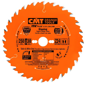 Диск пильный 250 x 2.4 х 30 мм 24T (дерево) CMT 271.250.24M