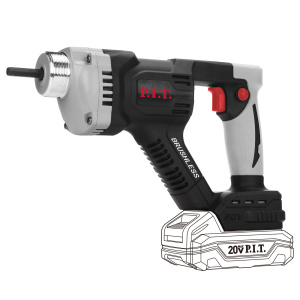 Вибратор для бетона аккум. P.I.T. PMV20H-25A SOLO (20В, ф25мм, 3100об/мин, 6200вибр/мин, булава1,5м)