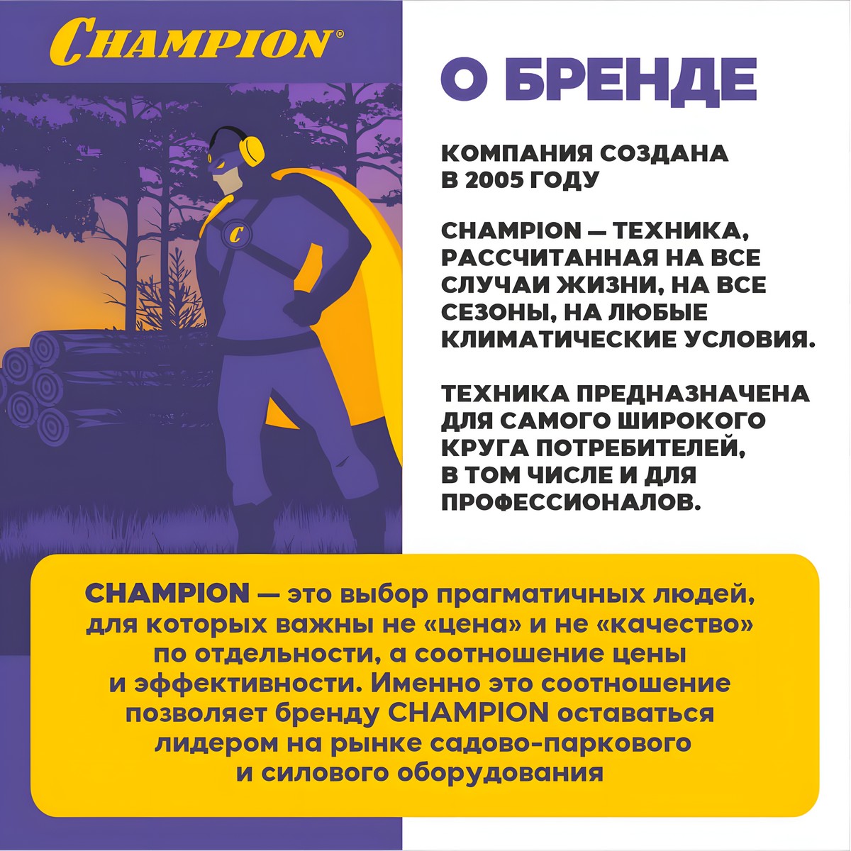 Триммер бензиновый CHAMPION Т523-2