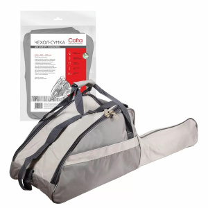 Чехол-сумка для бензопилы COFRA RC-5116 (410х265х250 мм + 400х130мм для шины,сер./св.сер.,синтетика)