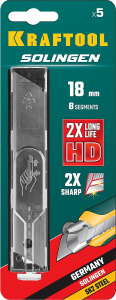 Лезвия для ножа 18 мм (5 шт., сегментированные) KRAFTOOL 09605-18-S5_z02