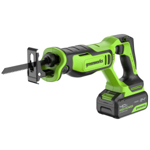 Пила сабельная аккумуляторная GREENWORKS GPT-BLRS-1 1200607CUB