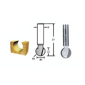 Фреза шаровидная (d8/D15.9/H15.9/L47.9) MAKITA D-10958