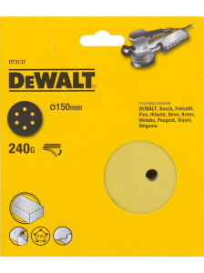 Круг шлифовальный 150 мм P240 (1 шт., дерево, краска) DeWalt DT3137-QZ