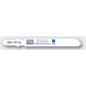 Пилки MG 107 bi (тонкая жесть, 5 шт.) WILPU 0252100005