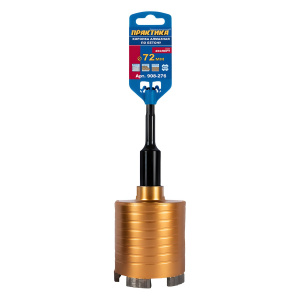 Коронка алмазная 72 мм SDS-Plus (бетон) Эксперт ПРАКТИКА 908-276